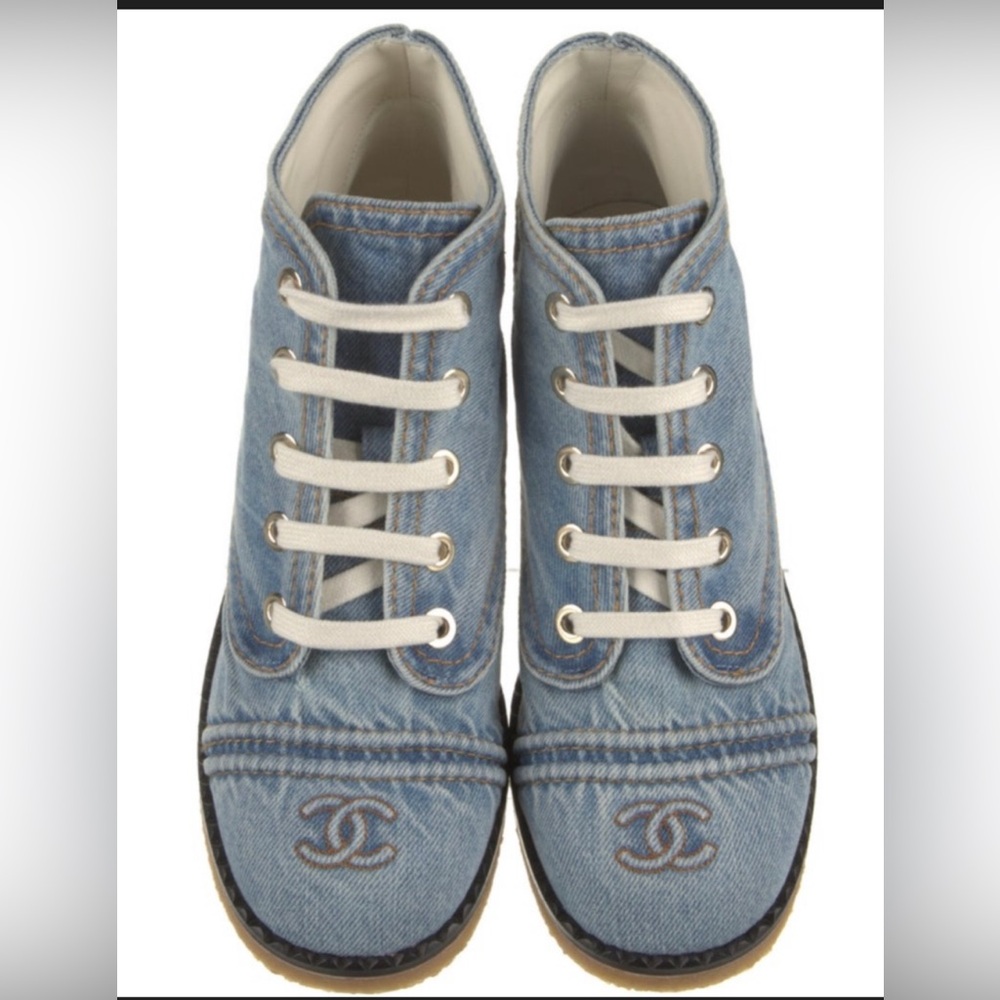 Chanel Denim Booties